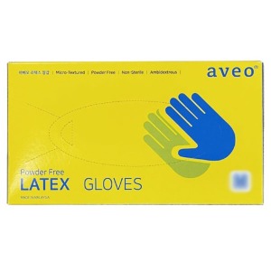 아베오(aveo) 진료용 비멸균 라텍스글러브 100매 - 의료용 라텍스장갑